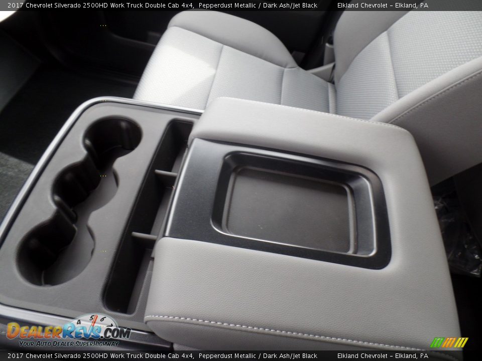 2017 Chevrolet Silverado 2500HD Work Truck Double Cab 4x4 Pepperdust Metallic / Dark Ash/Jet Black Photo #36