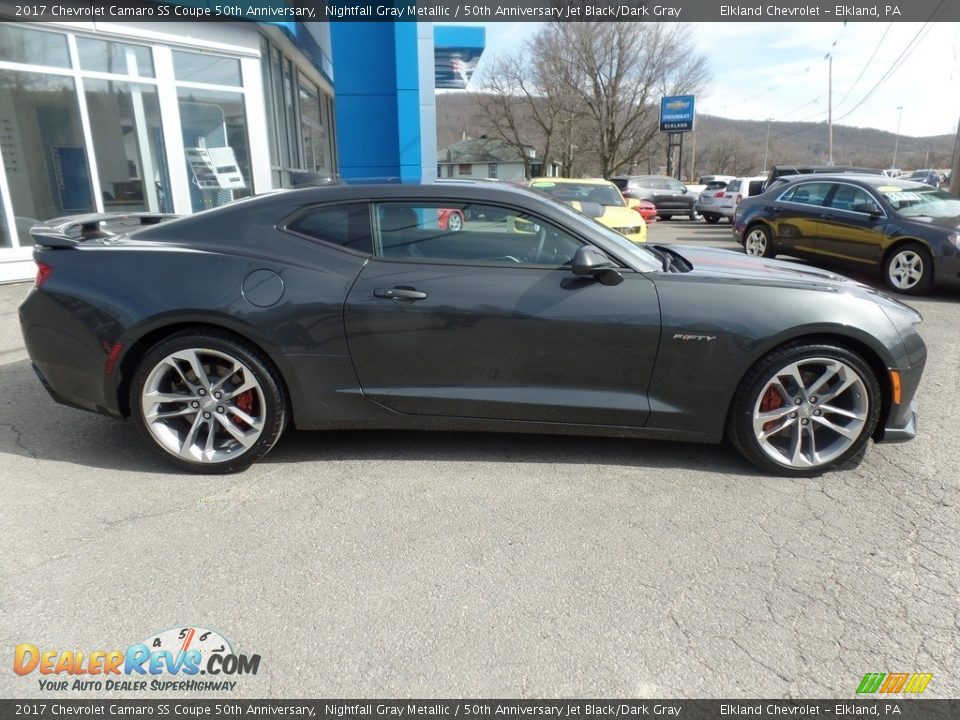 2017 Chevrolet Camaro SS Coupe 50th Anniversary Nightfall Gray Metallic / 50th Anniversary Jet Black/Dark Gray Photo #8