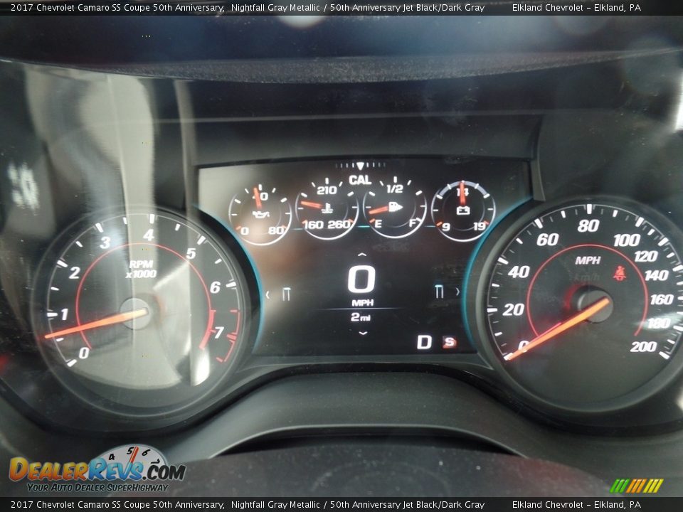 2017 Chevrolet Camaro SS Coupe 50th Anniversary Nightfall Gray Metallic / 50th Anniversary Jet Black/Dark Gray Photo #25