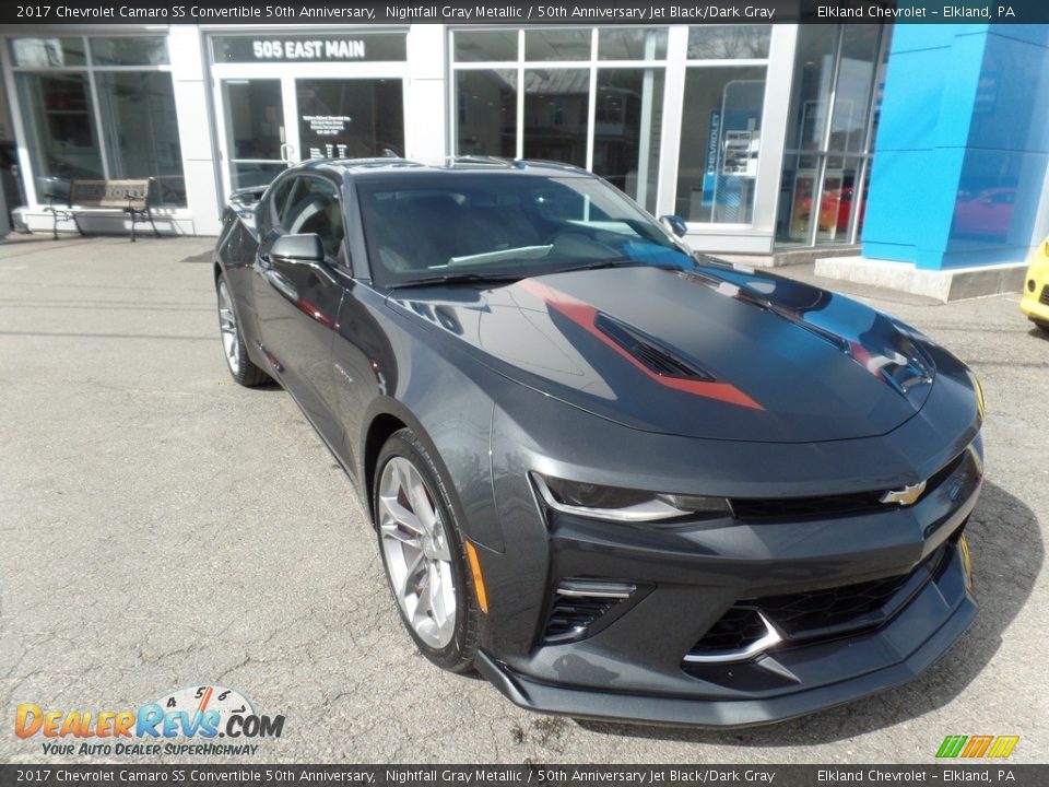 2017 Chevrolet Camaro SS Convertible 50th Anniversary Nightfall Gray Metallic / 50th Anniversary Jet Black/Dark Gray Photo #2