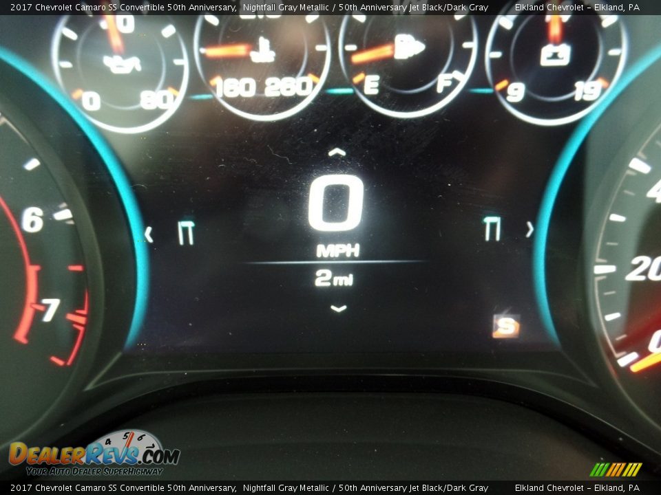 2017 Chevrolet Camaro SS Convertible 50th Anniversary Nightfall Gray Metallic / 50th Anniversary Jet Black/Dark Gray Photo #19