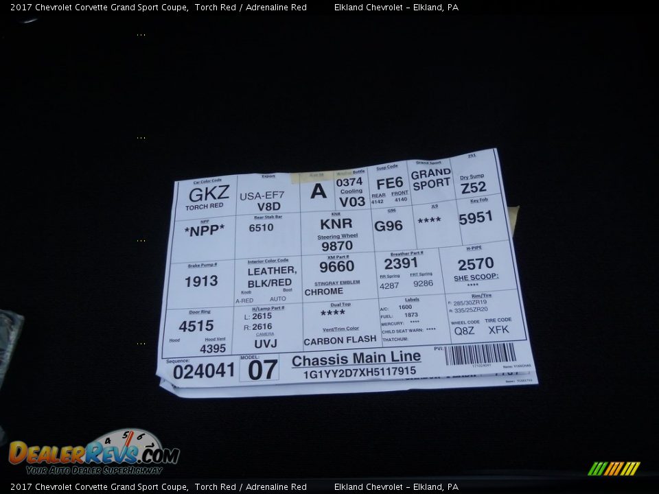 2017 Chevrolet Corvette Grand Sport Coupe Torch Red / Adrenaline Red Photo #14
