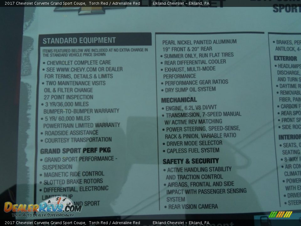 2017 Chevrolet Corvette Grand Sport Coupe Torch Red / Adrenaline Red Photo #18