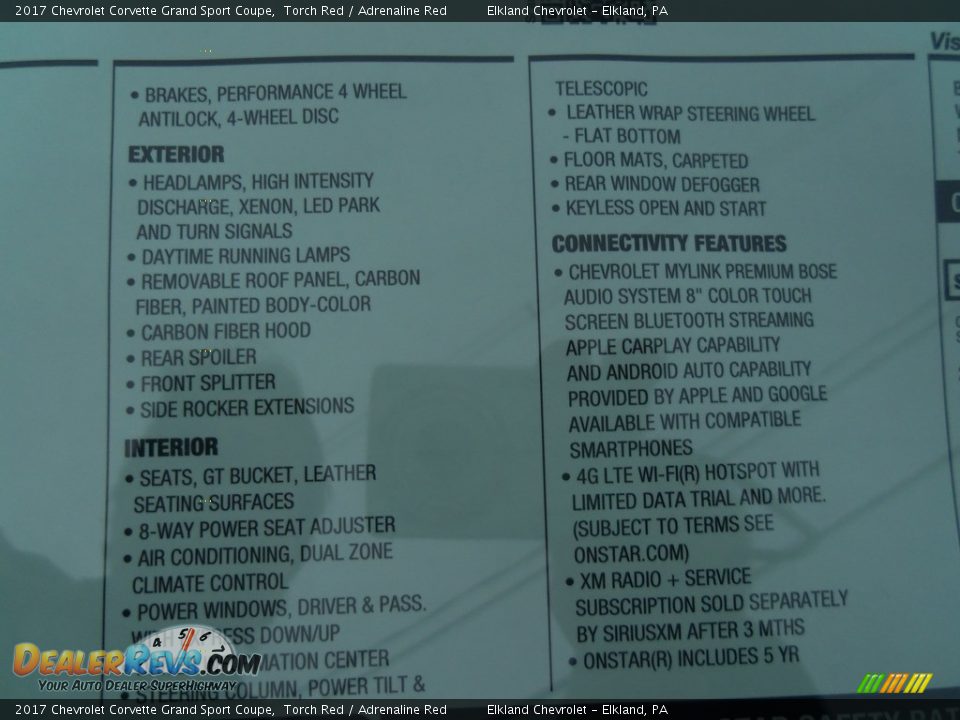 2017 Chevrolet Corvette Grand Sport Coupe Torch Red / Adrenaline Red Photo #19