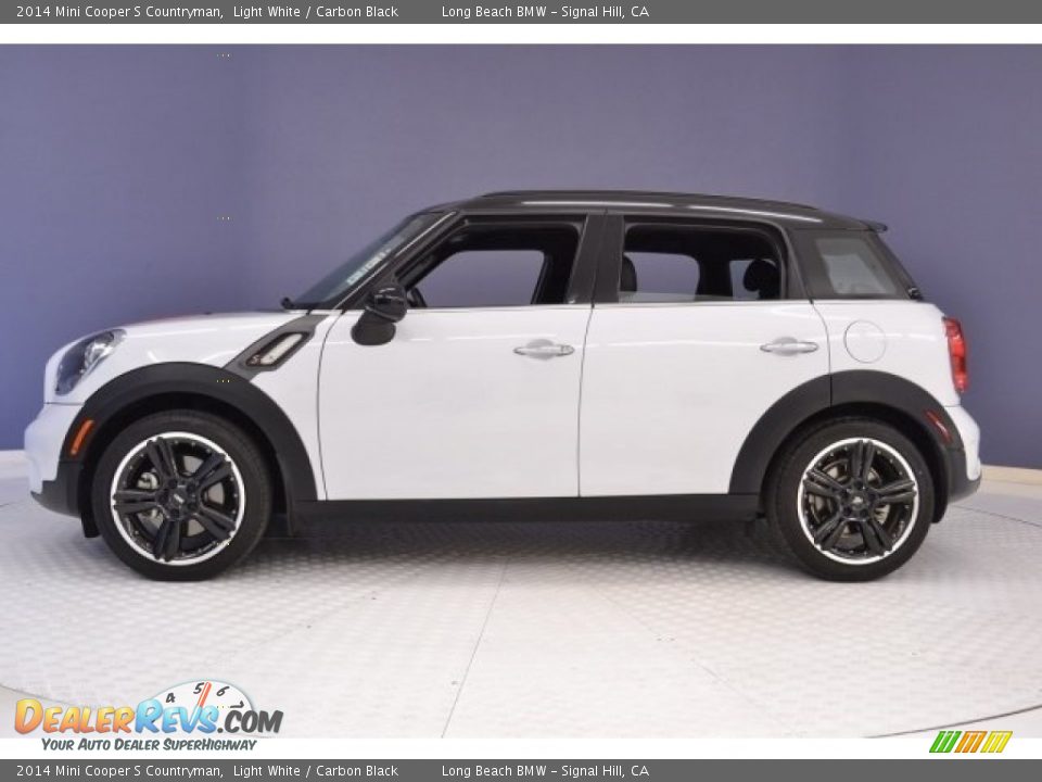 2014 Mini Cooper S Countryman Light White / Carbon Black Photo #4