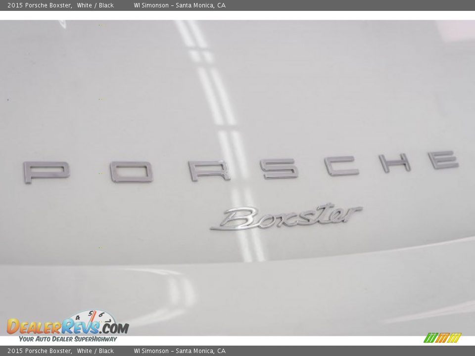 2015 Porsche Boxster White / Black Photo #7