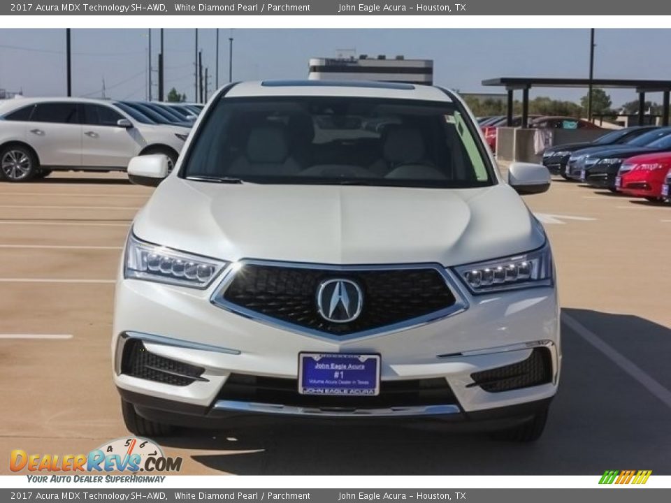 2017 Acura MDX Technology SH-AWD White Diamond Pearl / Parchment Photo #2