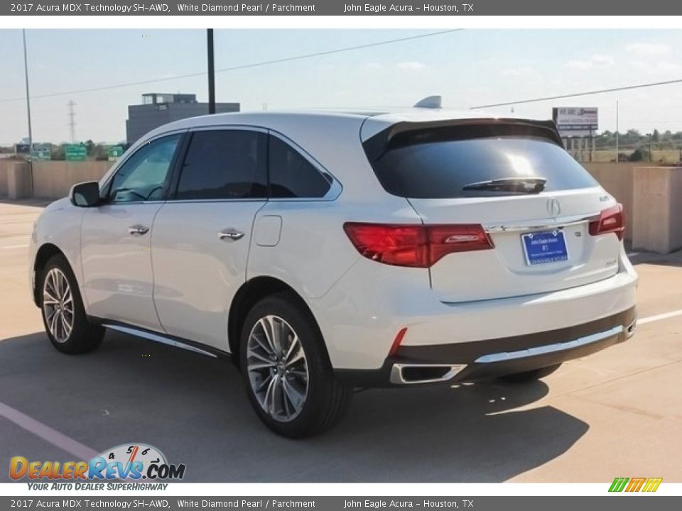 2017 Acura MDX Technology SH-AWD White Diamond Pearl / Parchment Photo #5