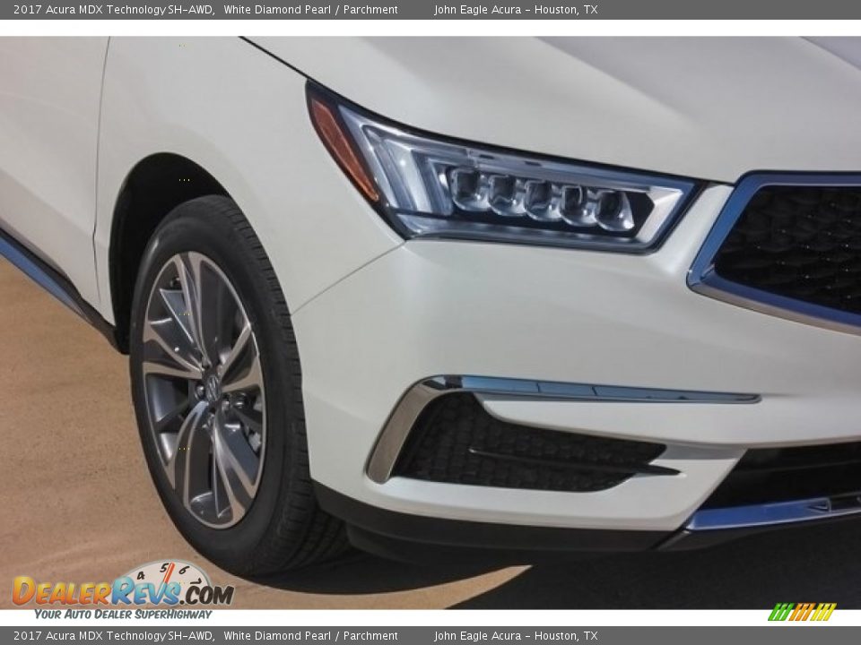 2017 Acura MDX Technology SH-AWD White Diamond Pearl / Parchment Photo #10