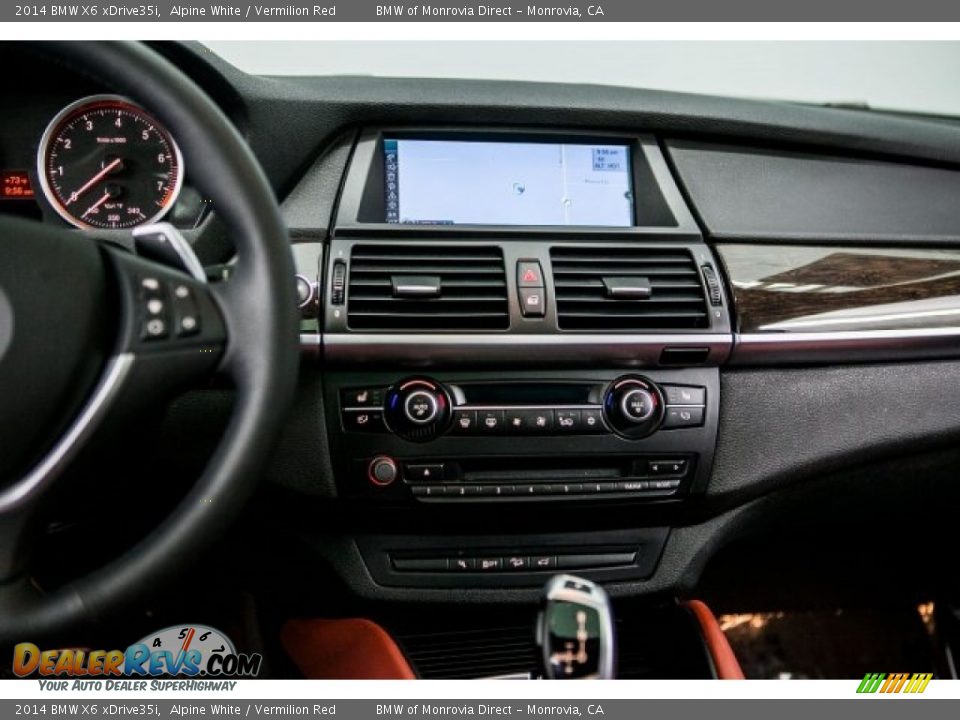 2014 BMW X6 xDrive35i Alpine White / Vermilion Red Photo #5