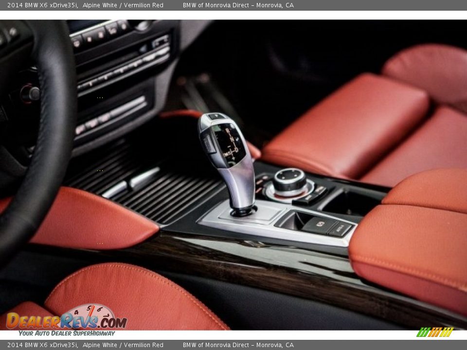 2014 BMW X6 xDrive35i Alpine White / Vermilion Red Photo #19