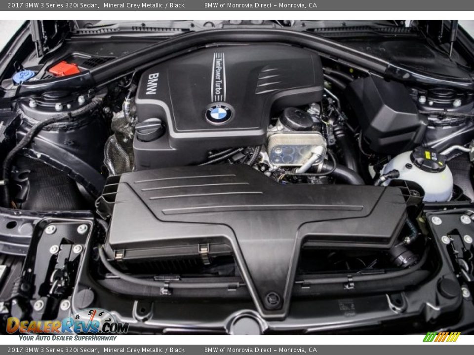2017 BMW 3 Series 320i Sedan Mineral Grey Metallic / Black Photo #8