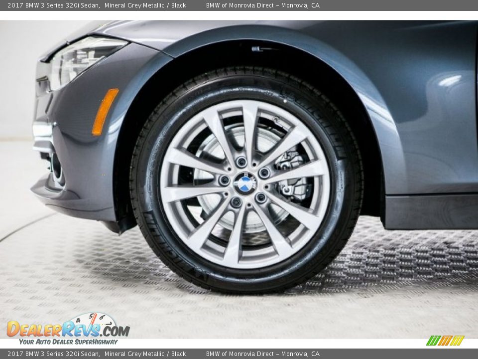 2017 BMW 3 Series 320i Sedan Mineral Grey Metallic / Black Photo #9