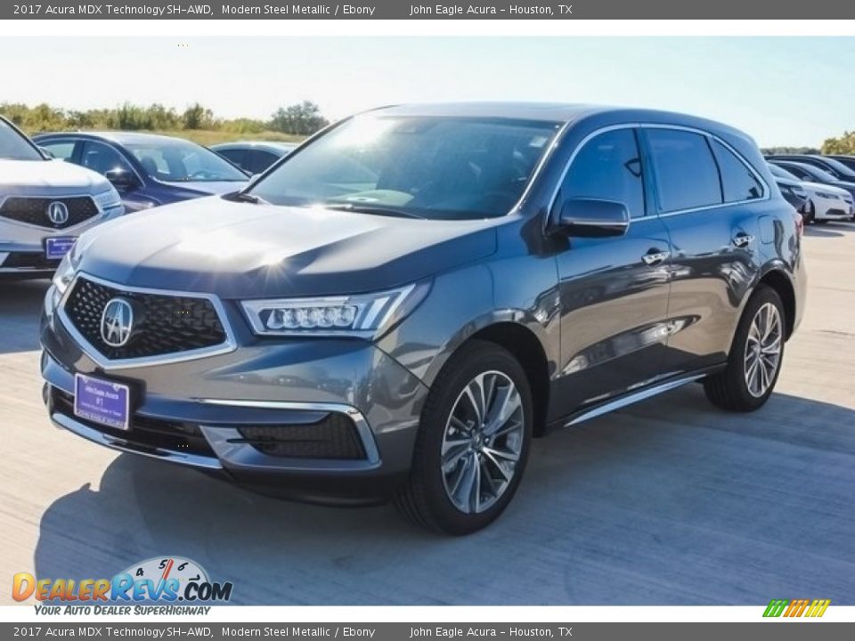 2017 Acura MDX Technology SH-AWD Modern Steel Metallic / Ebony Photo #3