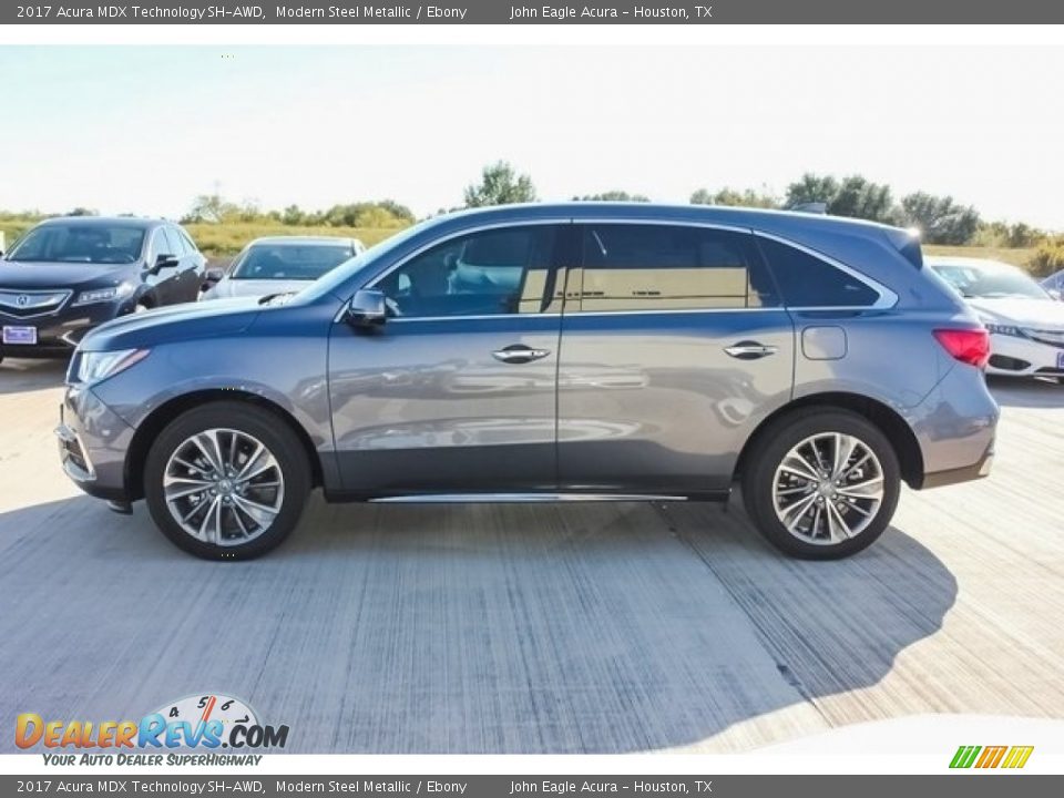 2017 Acura MDX Technology SH-AWD Modern Steel Metallic / Ebony Photo #4