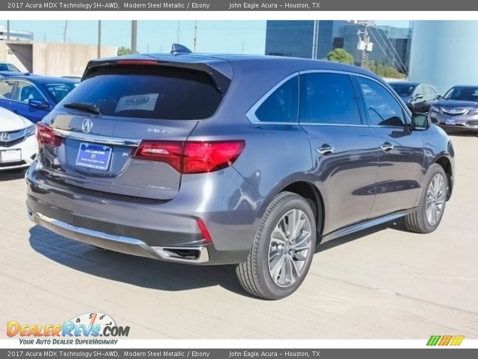 2017 Acura MDX Technology SH-AWD Modern Steel Metallic / Ebony Photo #7
