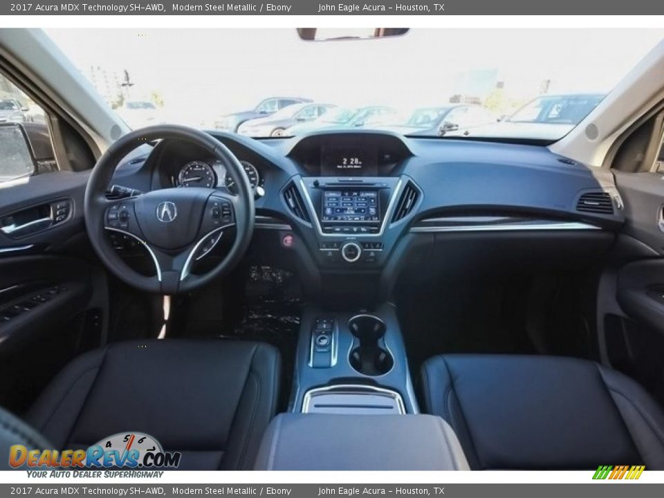 2017 Acura MDX Technology SH-AWD Modern Steel Metallic / Ebony Photo #9