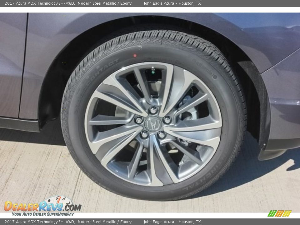 2017 Acura MDX Technology SH-AWD Modern Steel Metallic / Ebony Photo #11