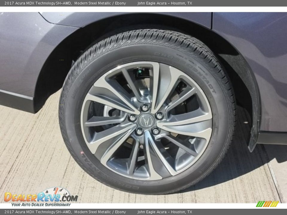 2017 Acura MDX Technology SH-AWD Modern Steel Metallic / Ebony Photo #12