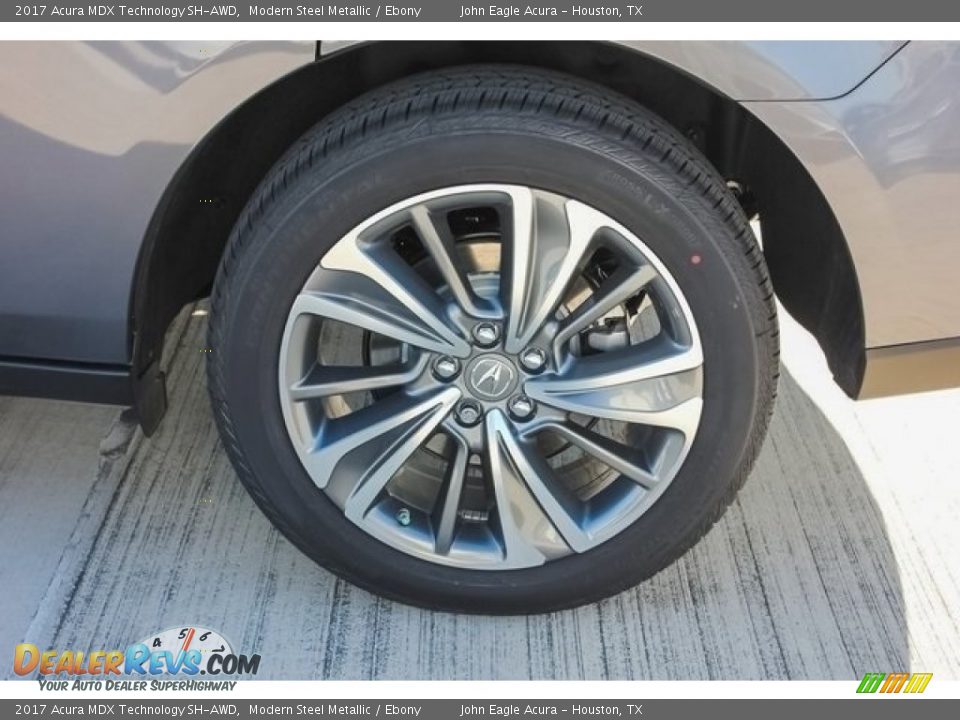 2017 Acura MDX Technology SH-AWD Modern Steel Metallic / Ebony Photo #13