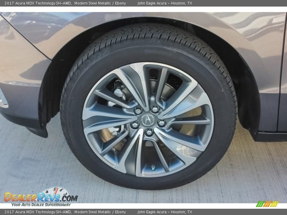 2017 Acura MDX Technology SH-AWD Modern Steel Metallic / Ebony Photo #14