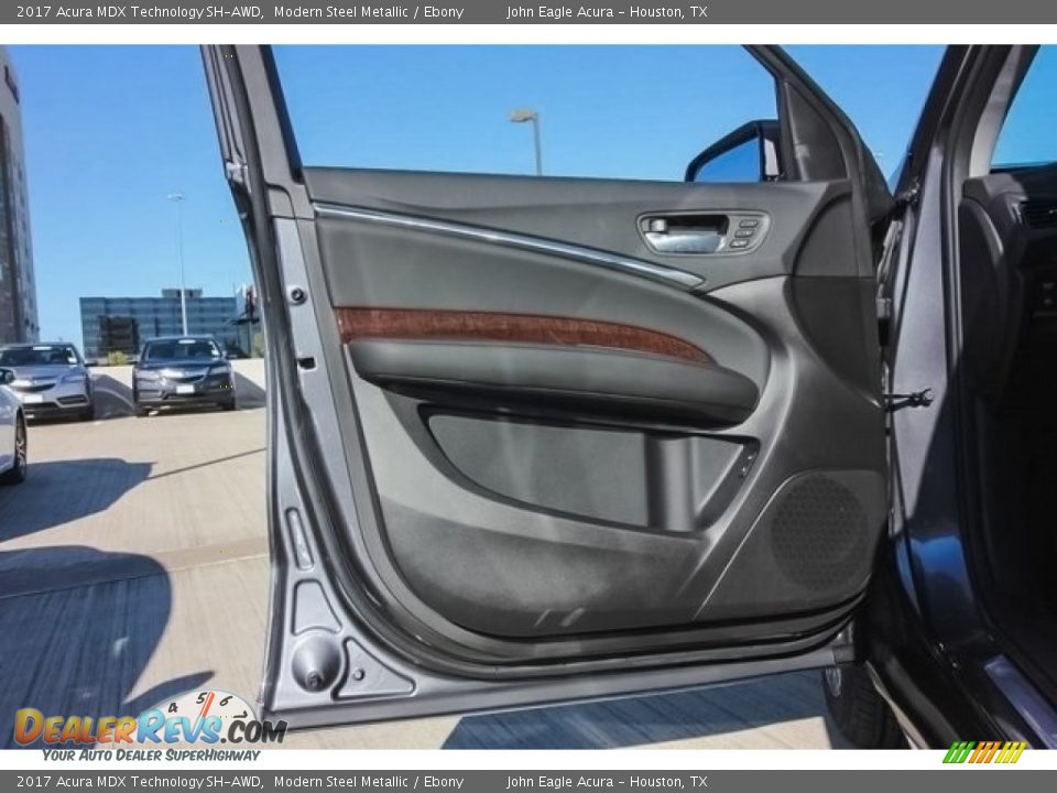 2017 Acura MDX Technology SH-AWD Modern Steel Metallic / Ebony Photo #15