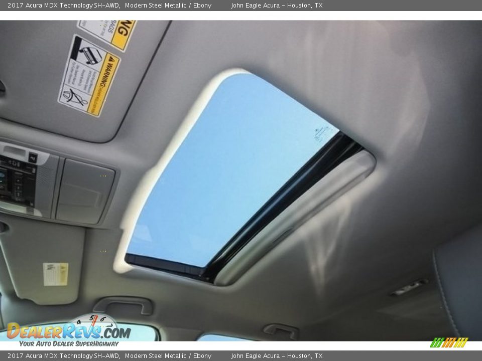 2017 Acura MDX Technology SH-AWD Modern Steel Metallic / Ebony Photo #17