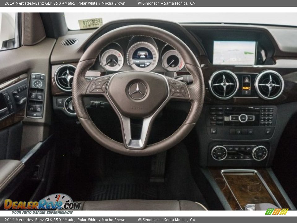 2014 Mercedes-Benz GLK 350 4Matic Polar White / Mocha Brown Photo #4