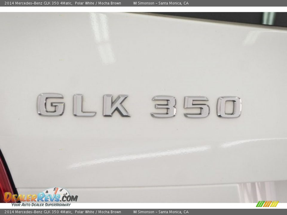 2014 Mercedes-Benz GLK 350 4Matic Polar White / Mocha Brown Photo #7