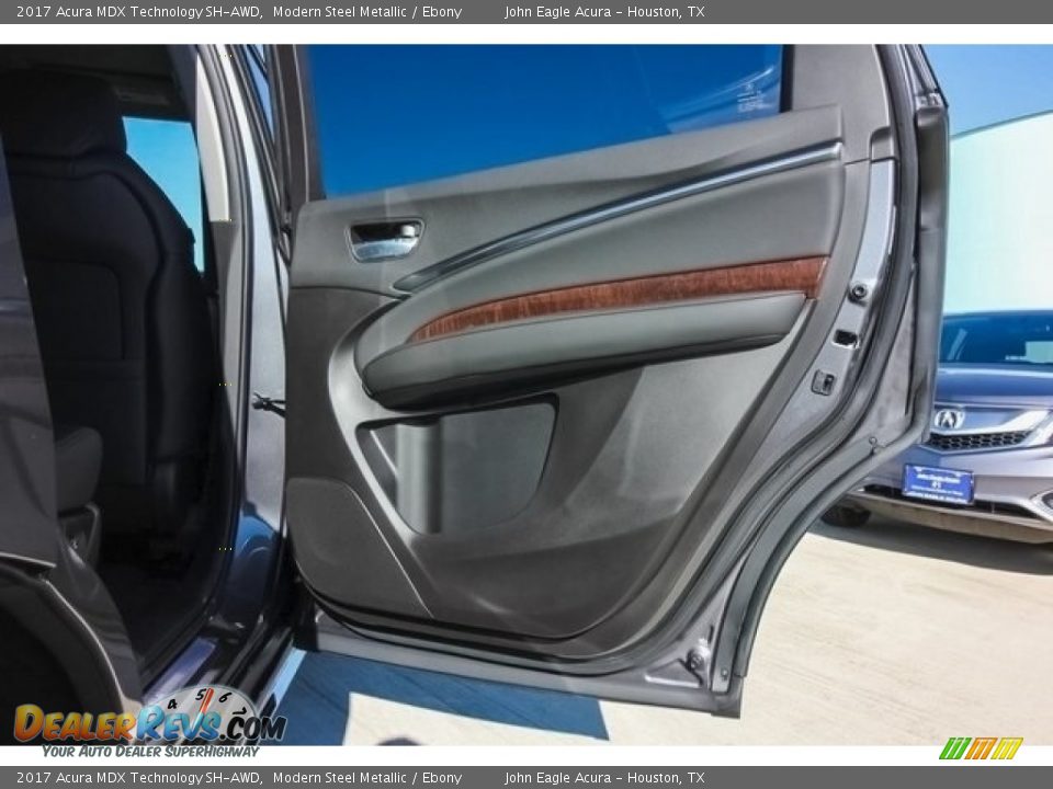 2017 Acura MDX Technology SH-AWD Modern Steel Metallic / Ebony Photo #24