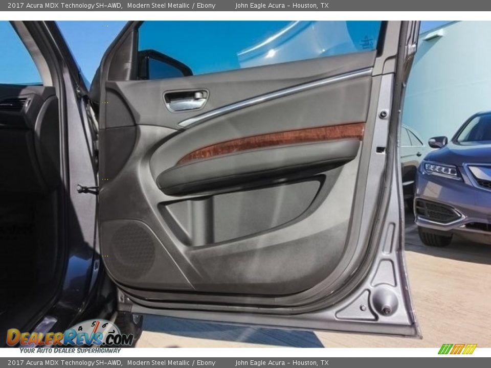 2017 Acura MDX Technology SH-AWD Modern Steel Metallic / Ebony Photo #27