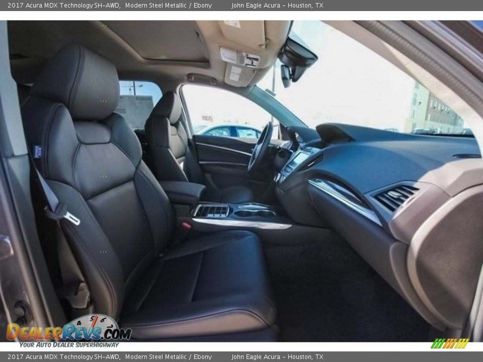 2017 Acura MDX Technology SH-AWD Modern Steel Metallic / Ebony Photo #29