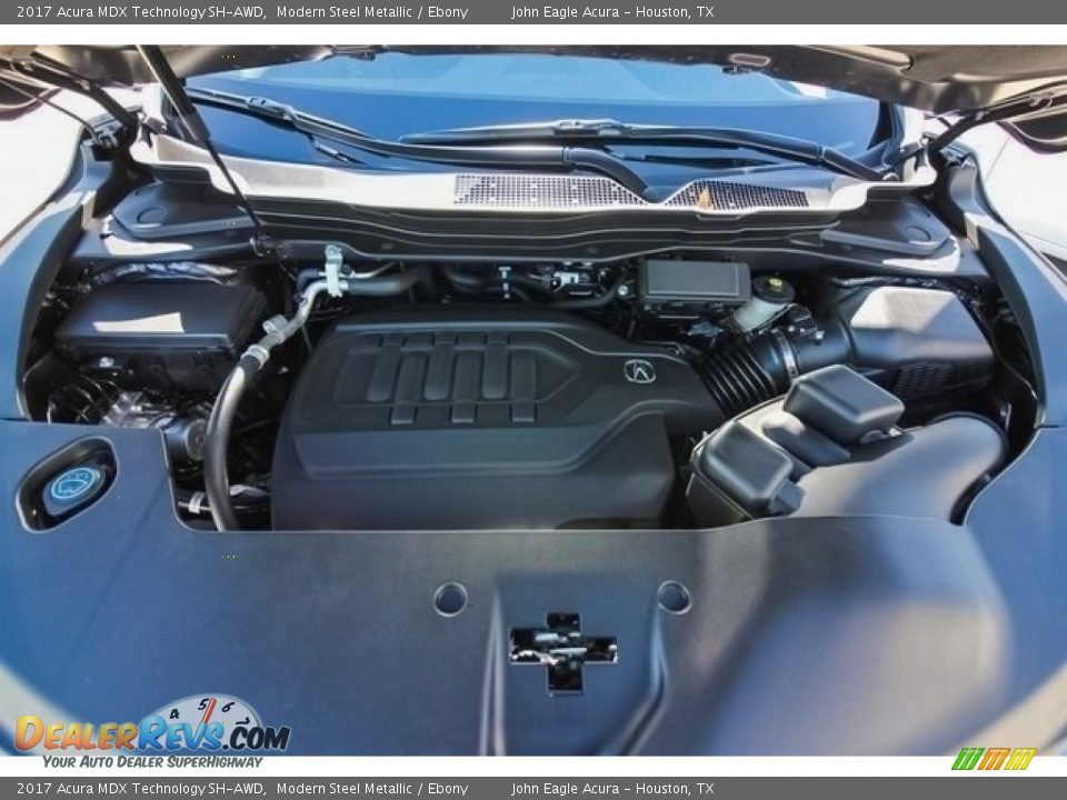 2017 Acura MDX Technology SH-AWD Modern Steel Metallic / Ebony Photo #30