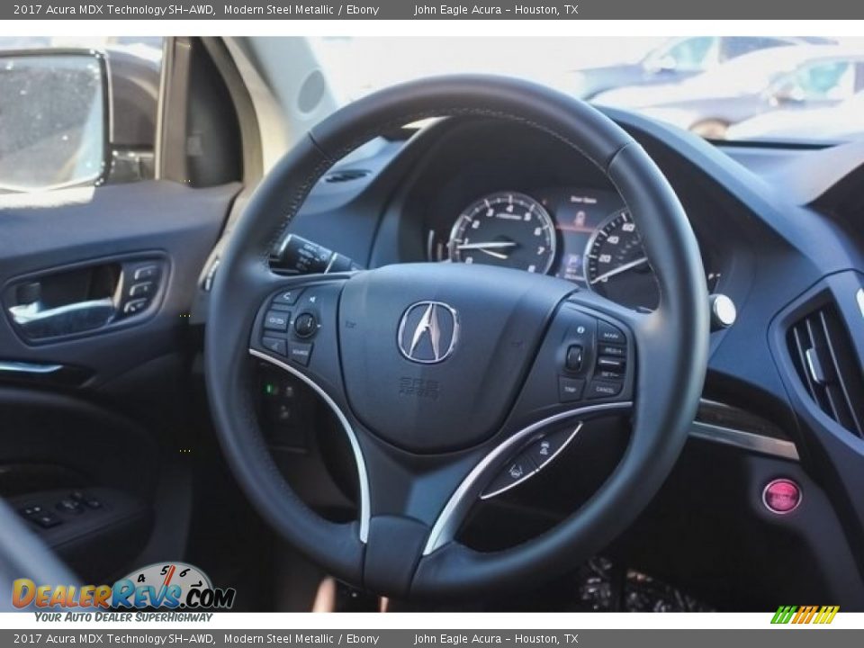 2017 Acura MDX Technology SH-AWD Modern Steel Metallic / Ebony Photo #33
