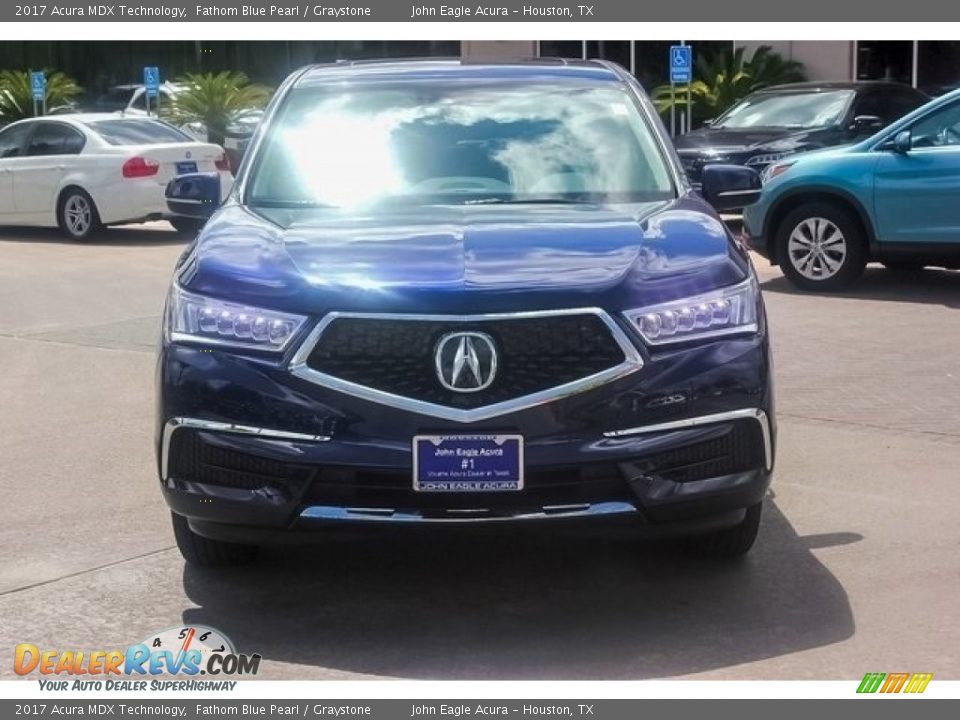 2017 Acura MDX Technology Fathom Blue Pearl / Graystone Photo #2