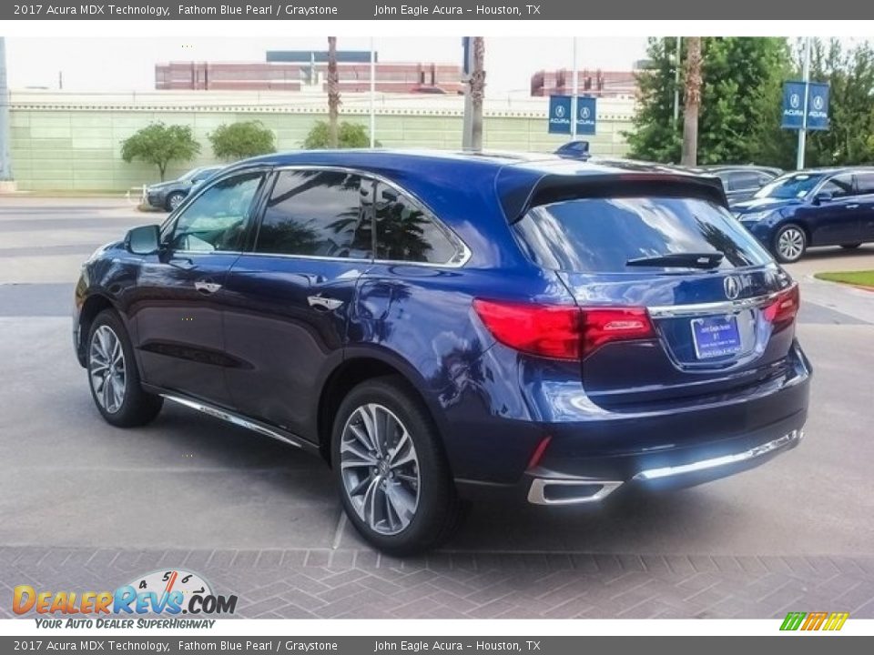 2017 Acura MDX Technology Fathom Blue Pearl / Graystone Photo #5
