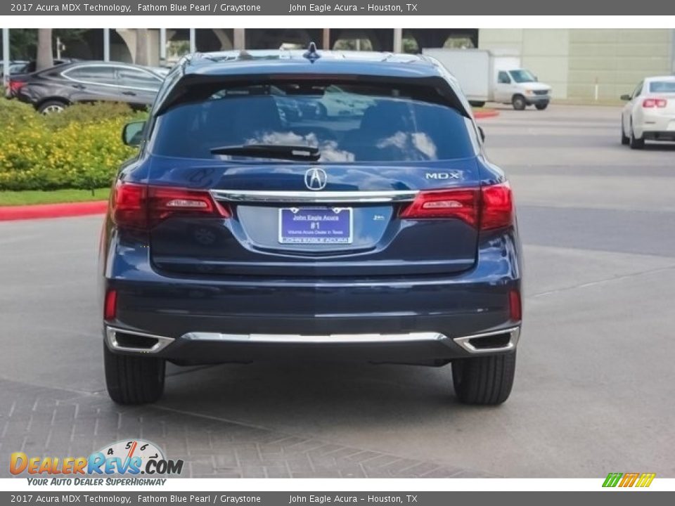 2017 Acura MDX Technology Fathom Blue Pearl / Graystone Photo #6