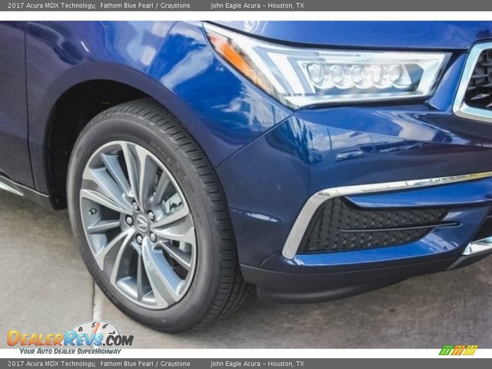 2017 Acura MDX Technology Fathom Blue Pearl / Graystone Photo #10