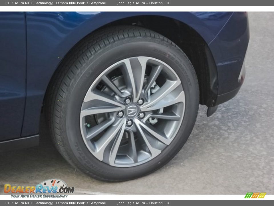 2017 Acura MDX Technology Fathom Blue Pearl / Graystone Photo #11