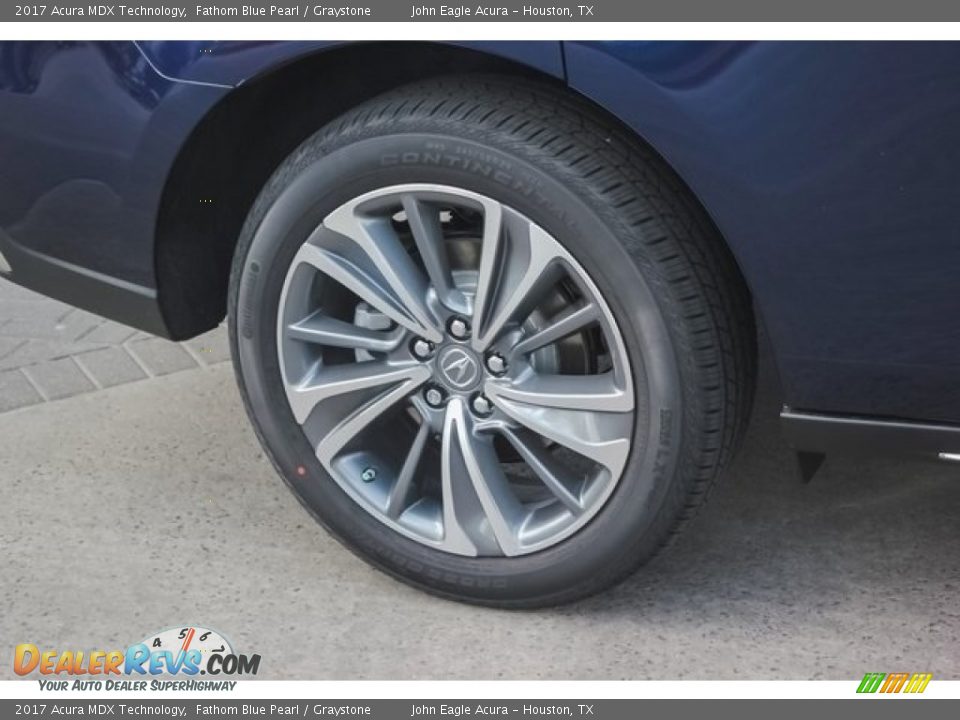 2017 Acura MDX Technology Fathom Blue Pearl / Graystone Photo #12