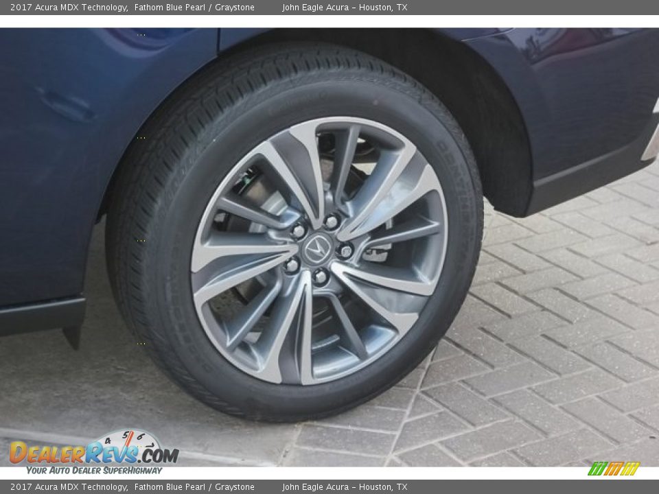 2017 Acura MDX Technology Fathom Blue Pearl / Graystone Photo #13