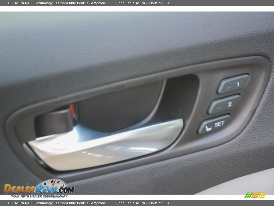 2017 Acura MDX Technology Fathom Blue Pearl / Graystone Photo #16