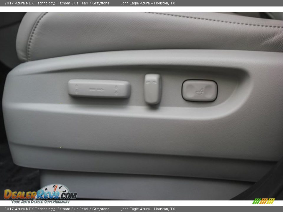 2017 Acura MDX Technology Fathom Blue Pearl / Graystone Photo #18