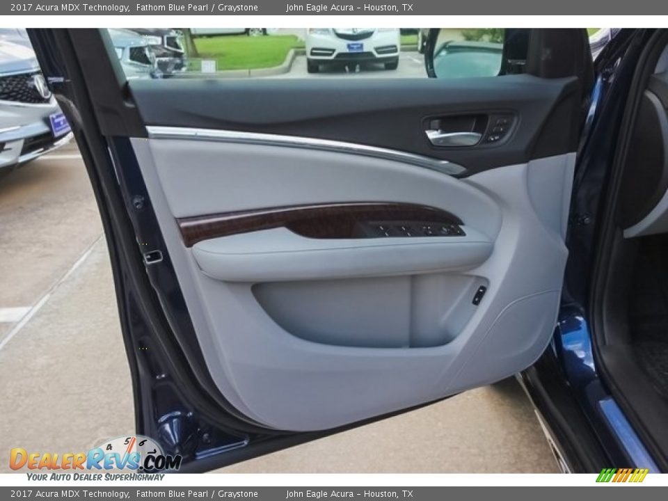 2017 Acura MDX Technology Fathom Blue Pearl / Graystone Photo #20