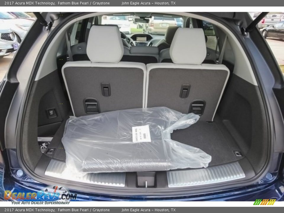 2017 Acura MDX Technology Fathom Blue Pearl / Graystone Photo #25