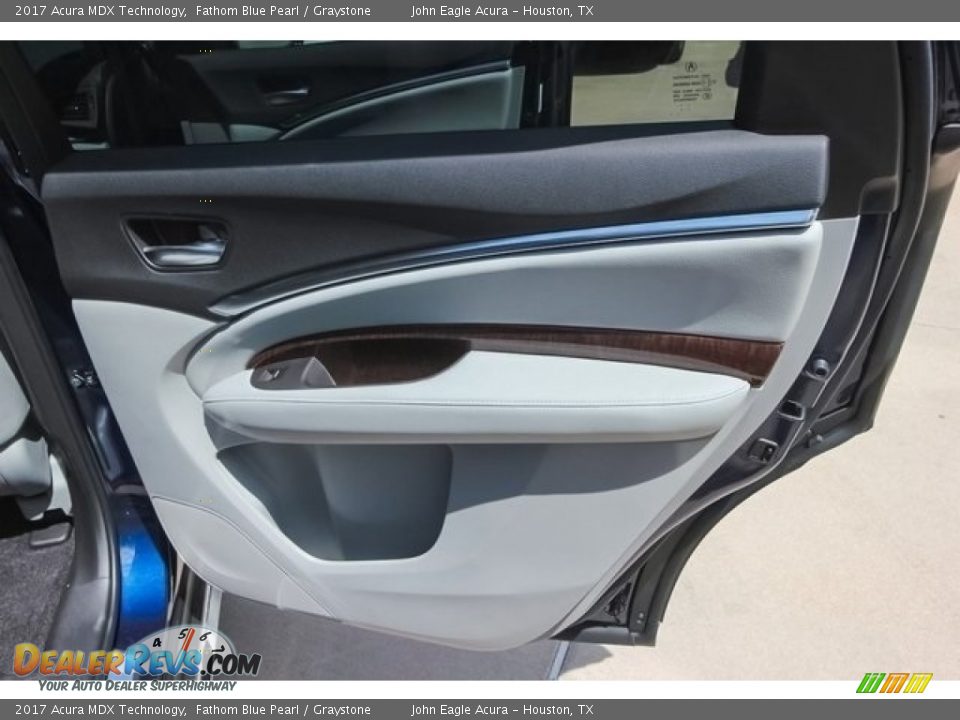 2017 Acura MDX Technology Fathom Blue Pearl / Graystone Photo #27
