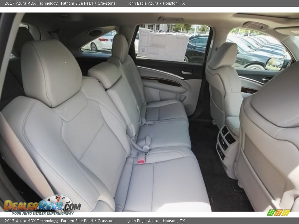 2017 Acura MDX Technology Fathom Blue Pearl / Graystone Photo #28