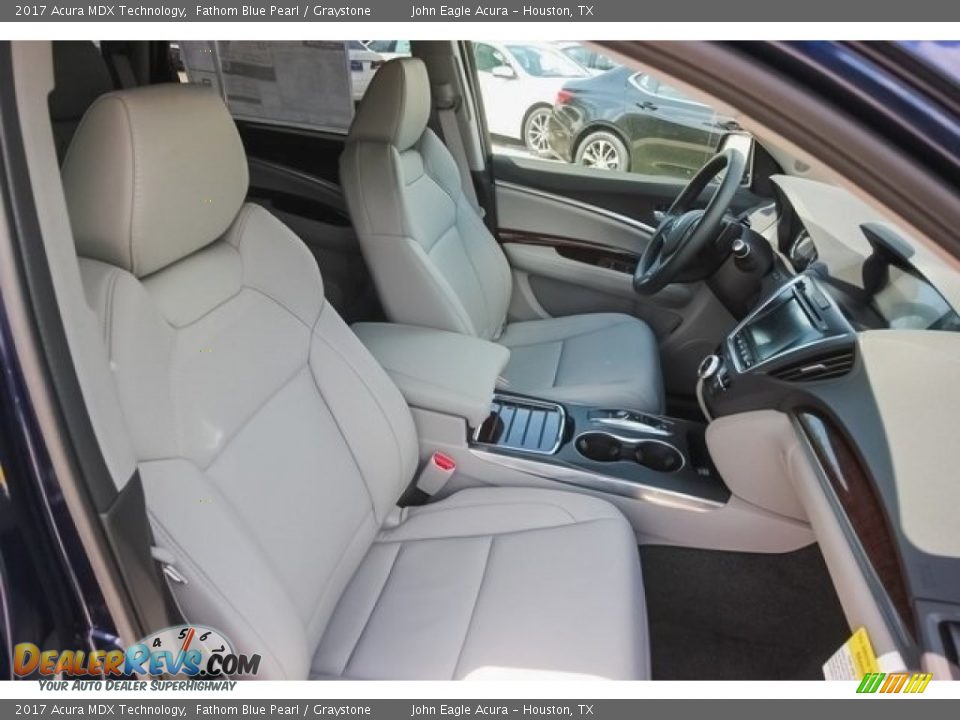 2017 Acura MDX Technology Fathom Blue Pearl / Graystone Photo #30