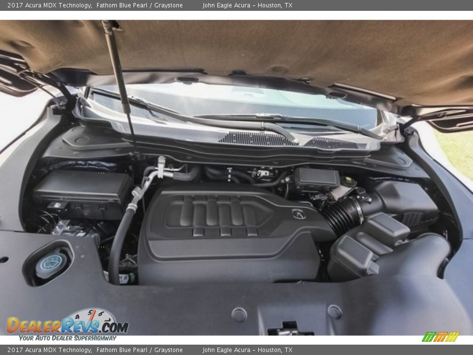 2017 Acura MDX Technology Fathom Blue Pearl / Graystone Photo #31