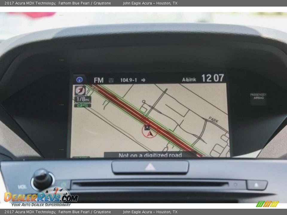 2017 Acura MDX Technology Fathom Blue Pearl / Graystone Photo #33